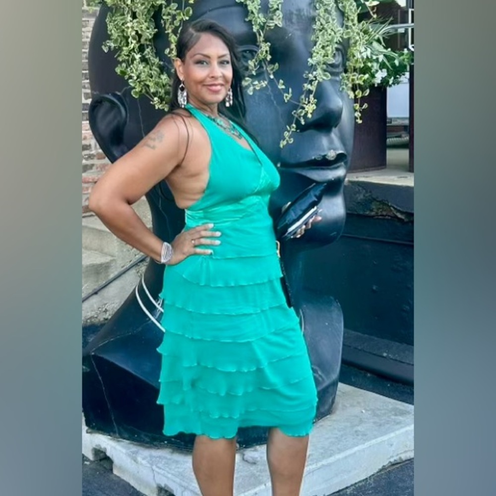 Halter silk dress - Picture 8 of 9